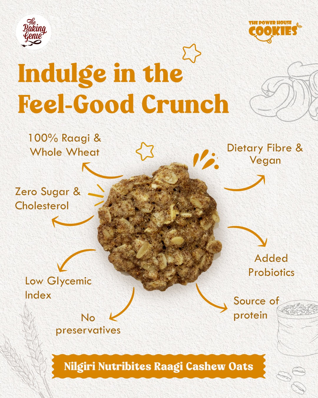 Nilgiri Nutribites Raagi Millets Cookies | 200g